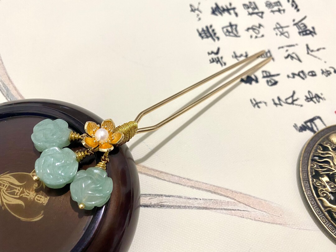 Decorative Hair Pin Hair Sticksfine Gold Plated Copper Hair Pins for