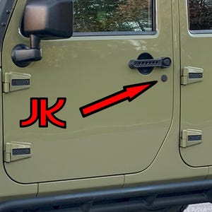 Protective key hole covers fits 07-18 Wrangler JK JKU