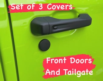 Door Lock Covers - Fits Wrangler JL JLU Tailgate Lock 2018-2026 - Weatherproof Caps