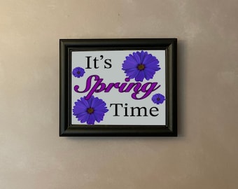 Spring Time Print, Flower Vintage Style decor, Summer Print Digital Download ~ PDF PNG