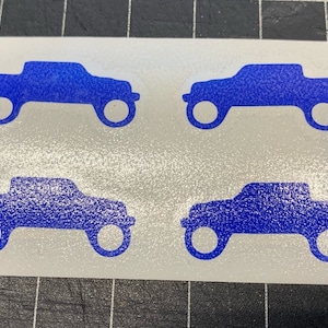Set of 4, decal for Gladiator windshield