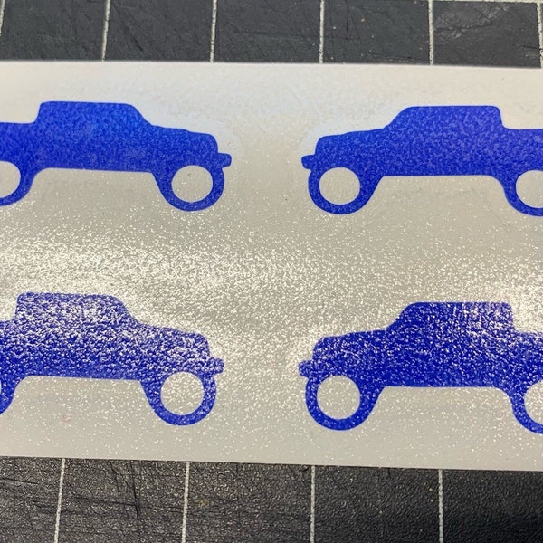 Set of 4, decal for Jeep Gladiator windshield