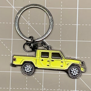 Keychain fit for Jeep Gladiator JT both side image enamel