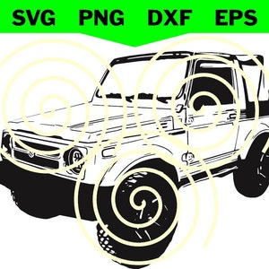 Digital file of for Suzuki Samurai Digital Download ~  svg png dxf eps ~ cut ready