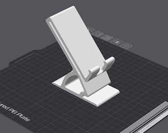 3D Printable Phone Stand STL File | Minimalist Desk Dock (Digital Download)