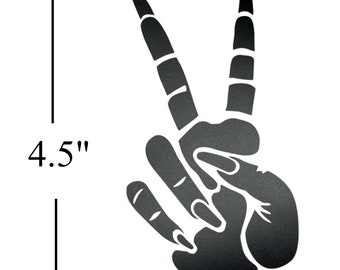 Wave Decals: Long Nails Hand for Jeep Wrangler & Gladiator Vinyl Sticker