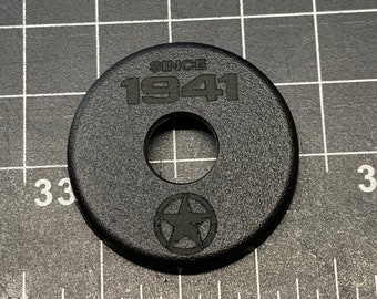 Fits for 07-18 Jeep Wrangler JK & JKU Door Lock Caps With keyhole access and engraved design