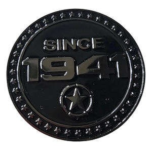 Blackout Metal Badge “Since 1941” for Jeep Gladiator JT & Wrangler JL/JK Black Emblem