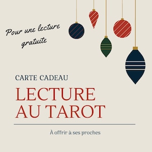 Carte cadeau pour une lecture au tarot gratuite