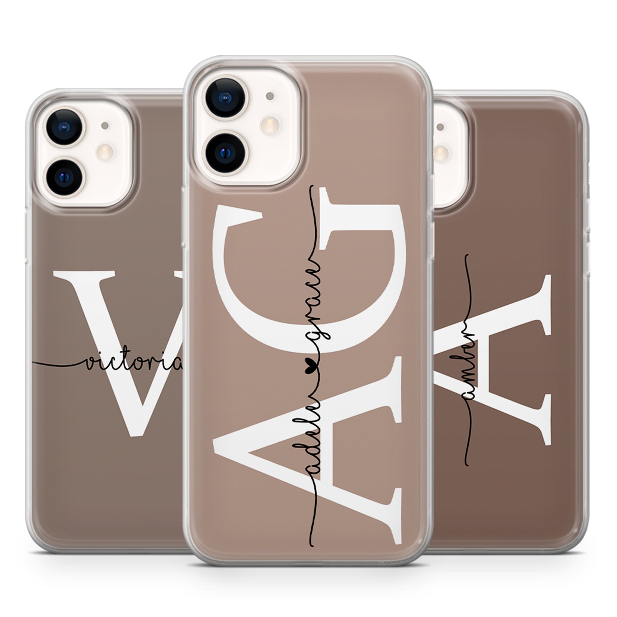Custom Phone Case Initials Name Cover Fit For Iphone 13 12 Etsy Custom Phone Case Initials Name Cover Fit For Iphone 13 12 Etsy