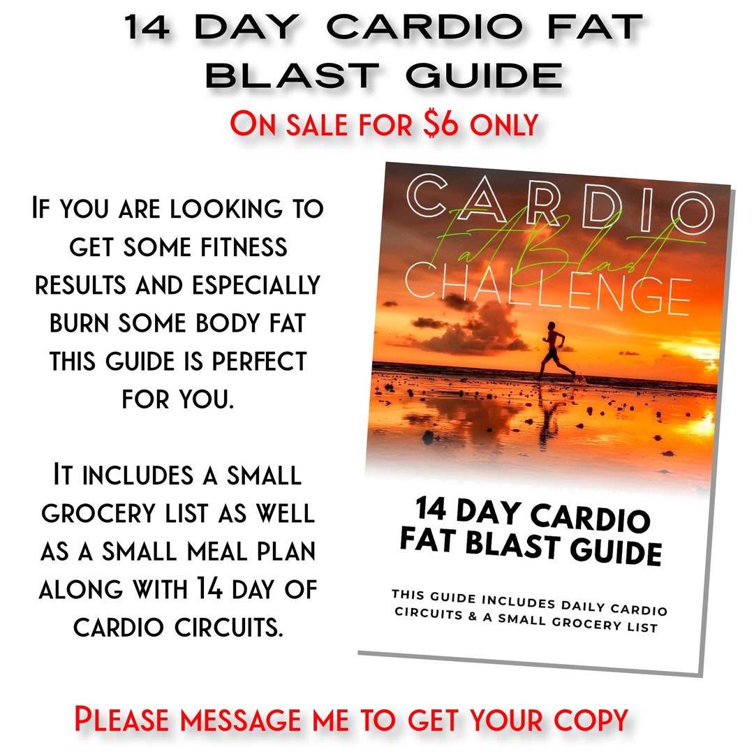 14 Day Cardio Fat Blast Guide Etsy
