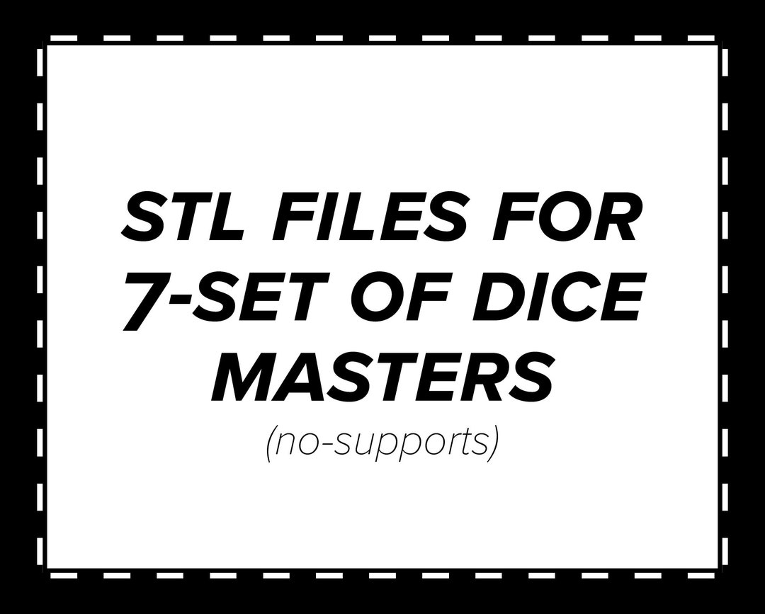 STL Files for 7set of Dice Masters Etsy
