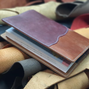 Custom Notebook book cover, Leather notebook A5 cover, A5 Folder Portfolio, Leather Tablet Cover, Personalized LEATHER JOURNAL for Men Women