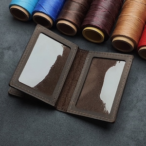 Cartera de cuero minimalista para tarjetas, funda de cuero personalizada para pasaporte, tarjetero personalizado, regalo para él