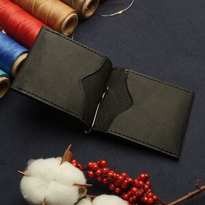 Cartera de clip de dinero personalizada, cartera de dinero grabada, regalo de boda, cartera personalizada, mejor regalo de San Valentín, cartera de marido