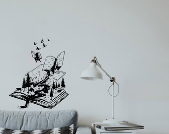 Open Book Silhouette Etsy