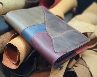 Hobonichi Leather notebook cover, Personalized LEATHER JOURNAL for Men Women, Leather notebook A5, Custom Notebook cover A5 Folder Portfolio