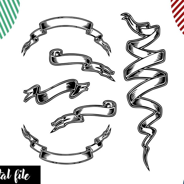 Ripped Ribbon Banner Png - Etsy