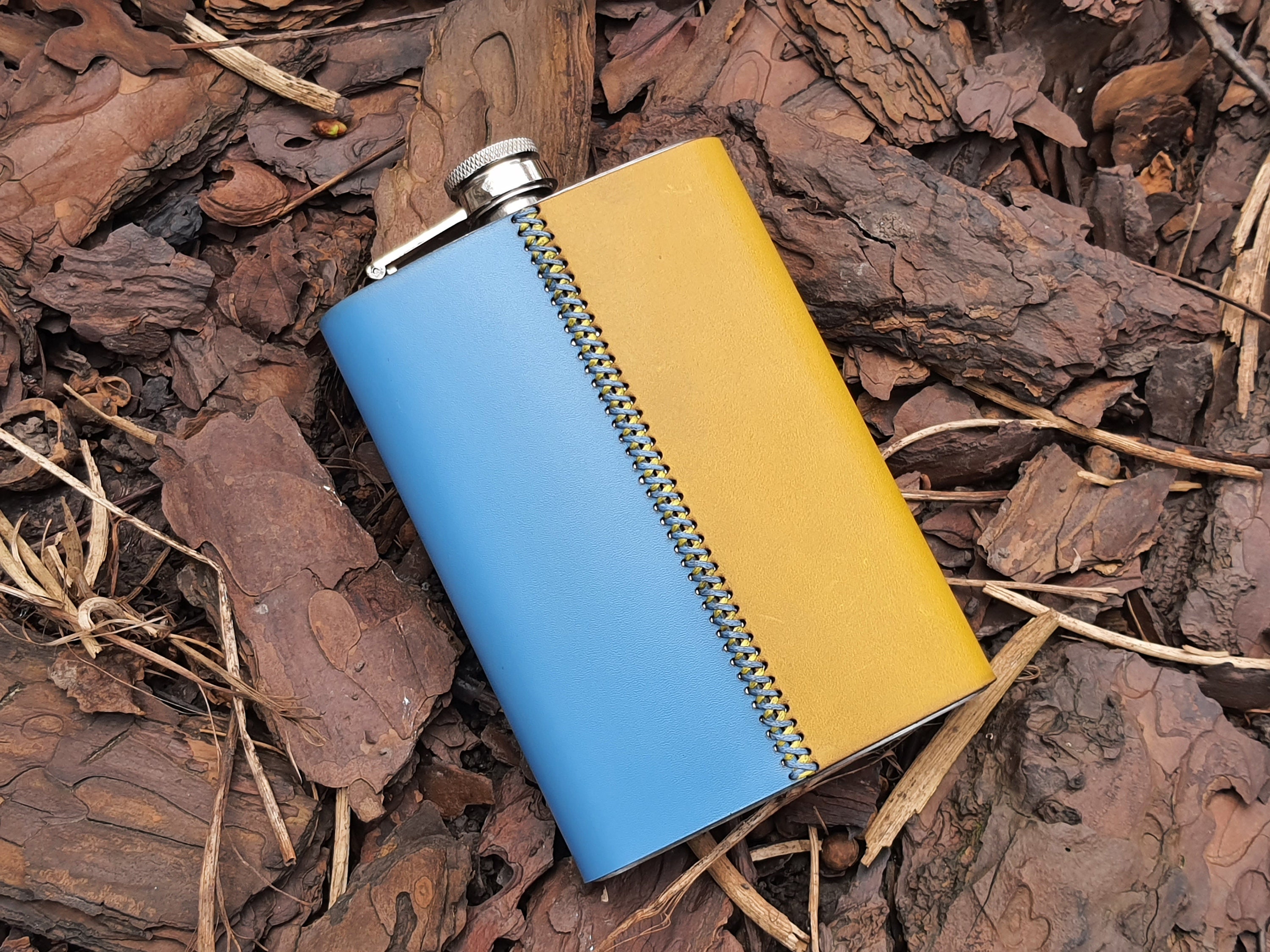 Personalised Mountain Hip Flask