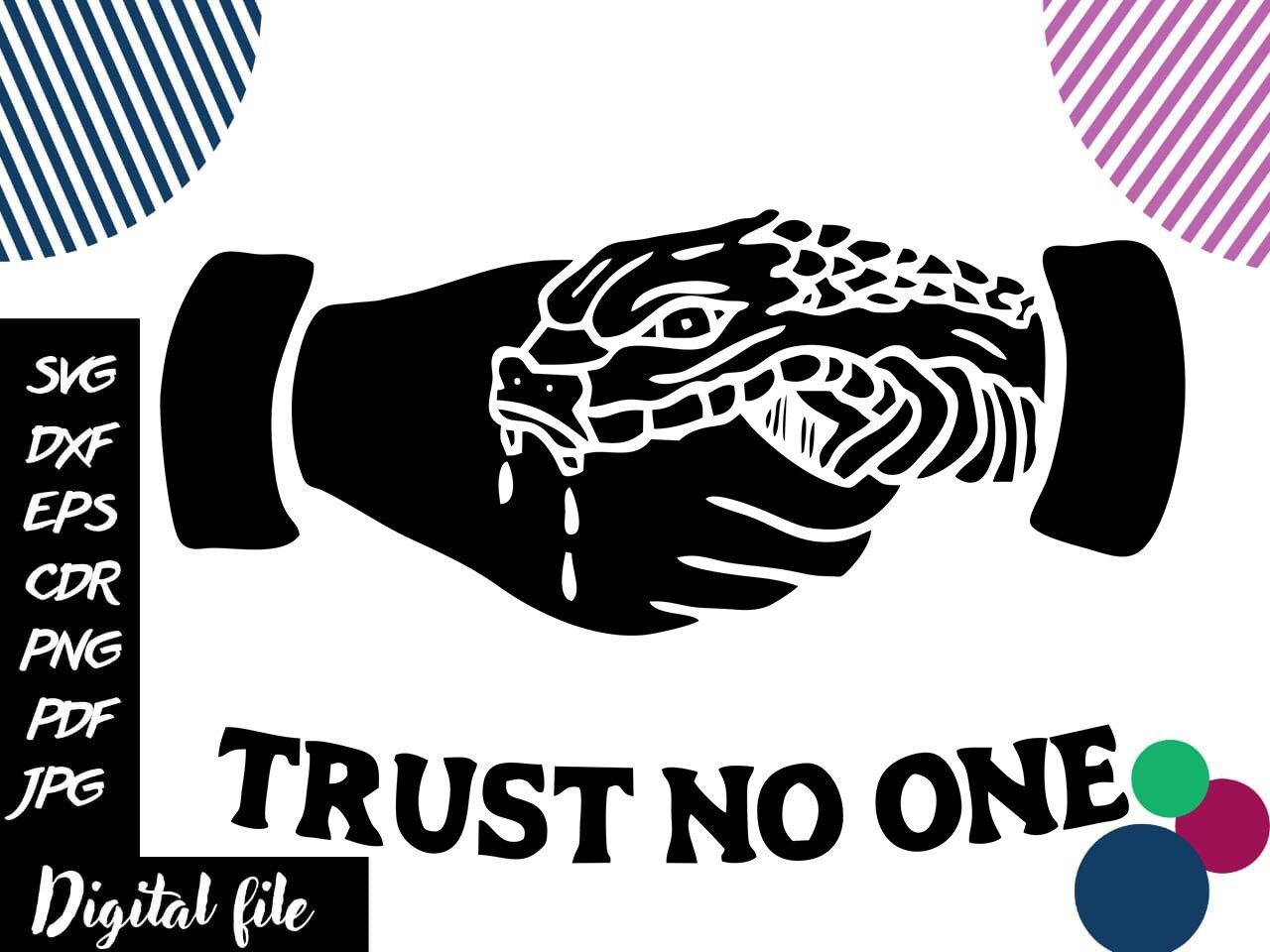Hand Holding Snake SVG / Trust No One Vector for Cutting / - Etsy