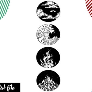 4 Elements Earth Air Fire Water 4 Elements Wall Art Clipart - Etsy 4 Elements Earth Air Fire Water 4 Elements Wall Art Clipart - Etsy