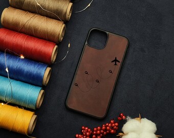 Aircraft-inspired iPhone sleeve Customizable flight phone case Airplane phone accessory Aviation-themed phone cover Custom iPhone case