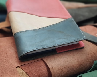 Leather A5 notebook journal cover | Leather notebook | Travel journal cover | Custom A5 cover | Travel notebook journal