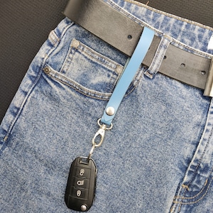 Muscle Car Truck Pick-Up Off-Road Auto Jeans Personalized Long Wide Leather Custom Keychain