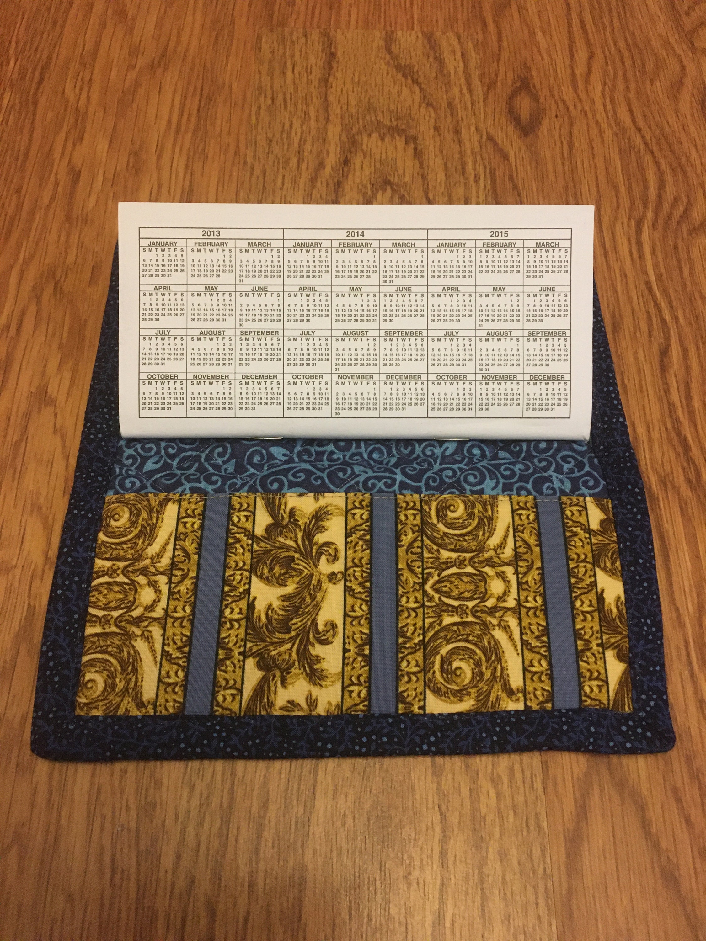 Quilted Checkbook Cover Etsy