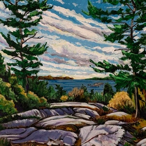 A view from the Rocks along Georgian Bay