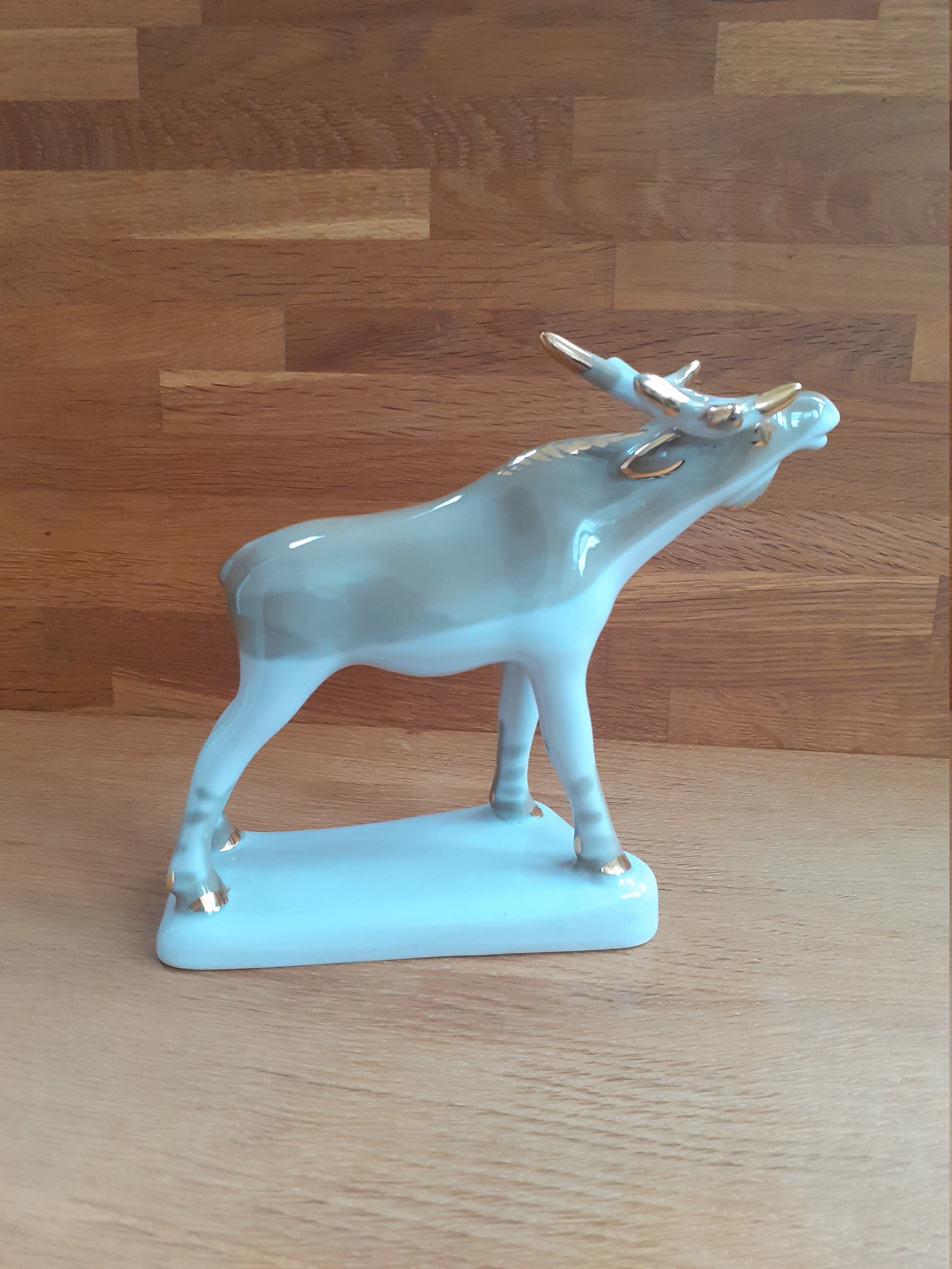 Elk Figurine Porcelain Vintage USSR Soviet Ceramics Etsy