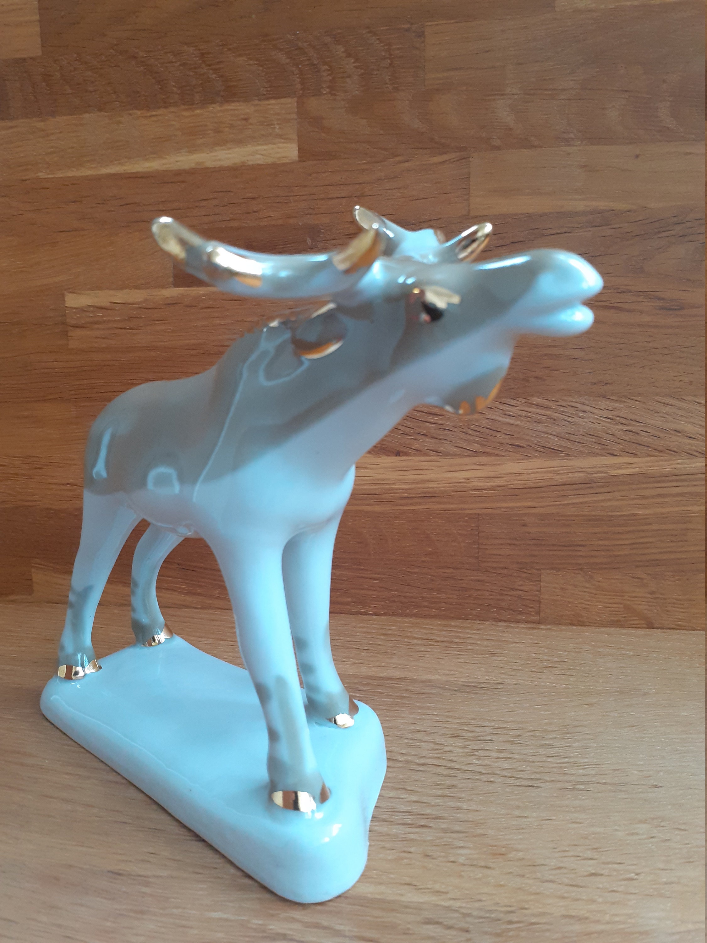 Elk Figurine Porcelain Vintage USSR Soviet Ceramics Etsy