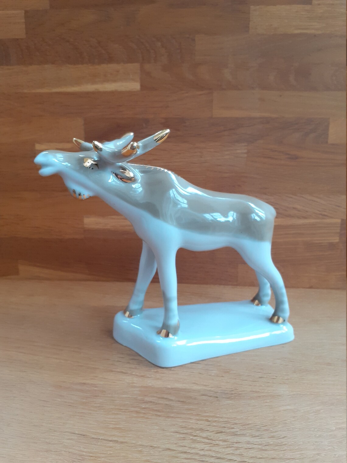 Elk Figurine Porcelain Vintage USSR Soviet Ceramics Etsy
