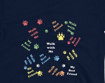 Hunde-Liebhaber-T-Shirt | Pfotenabdruck T-Shirt, Hunde Mama Geschenk