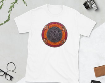 Afrikanisches Kunst-Grafik-T-Shirt: Kurzärmeliges Unisex-T-Shirt