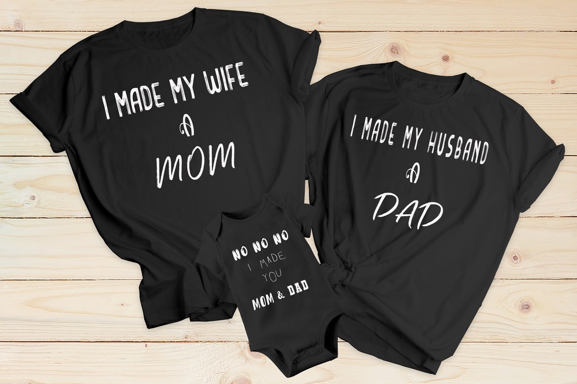 Funny Family Matching Shirts, Dad Mom and Baby Matching Shirts, Father ...