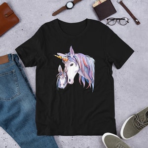 Unicorn Shirt, Unicorn Mom Shirt, Unicorn Shirt Women, Womens Unicorn Tshirt, Rainbow Unicorn Tshirt, Cute Unicorn Shirt, Short-Sleeve
