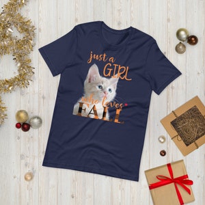 Just A Girl Who Loves Herbst T-Shirt, Herbst Shirt Damen, Love Fall Shirt, Süßes Herbst Shirt, Süßes Herbst Shirt, Herbst Mama Shirt, Katze Loves Shirt