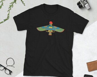 Vintage Egyptian Eagle Graphic T-shirt: Hawk Bird Falcon Shirt