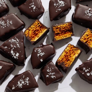 Salted Dark Chocolate Honeycomb Candy