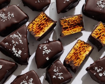 Salted Dark Chocolate Honeycomb Candy