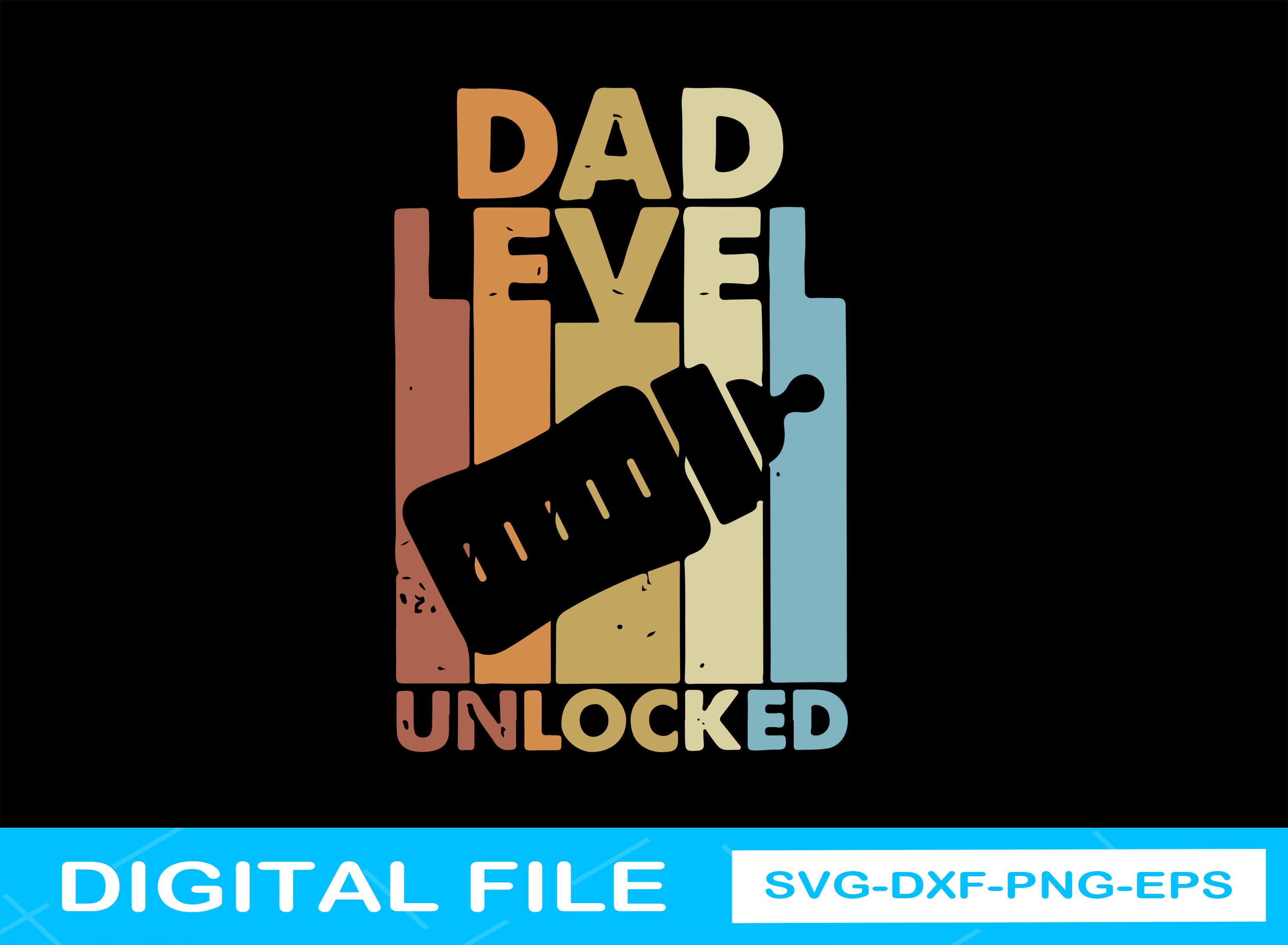 Download Dad Level Unlocked Svg Funny New Dad Svg Gaming Svg | Etsy