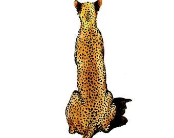 Cheetah Leopard Art Print, Leopard, Animal Print, Digital Art, Wall Decor, Cheetah, Home Decor, 100% Profits Donated, Digital Download