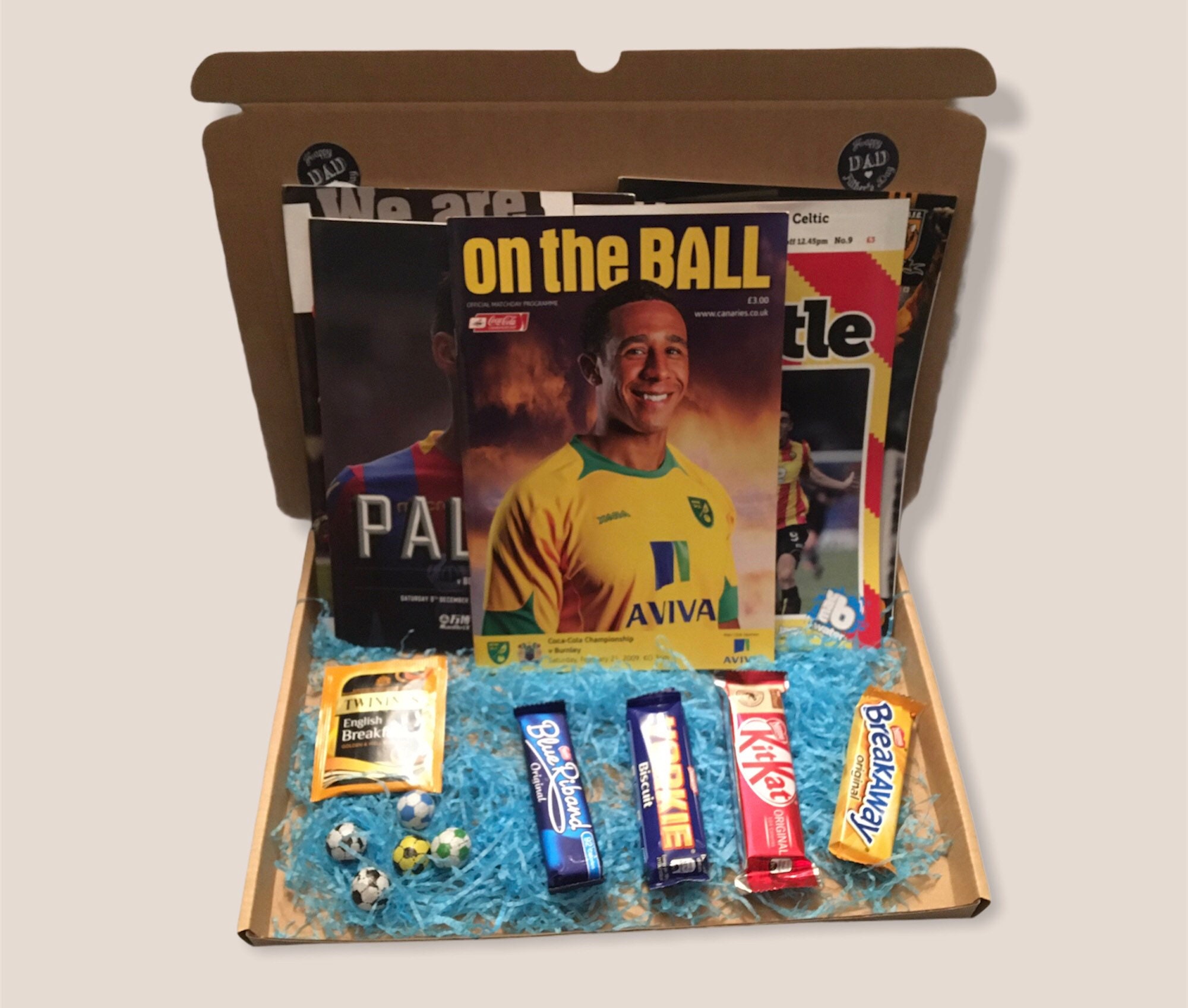 Football Mystery Retro Football Programmes Gift Box Sports Etsy
