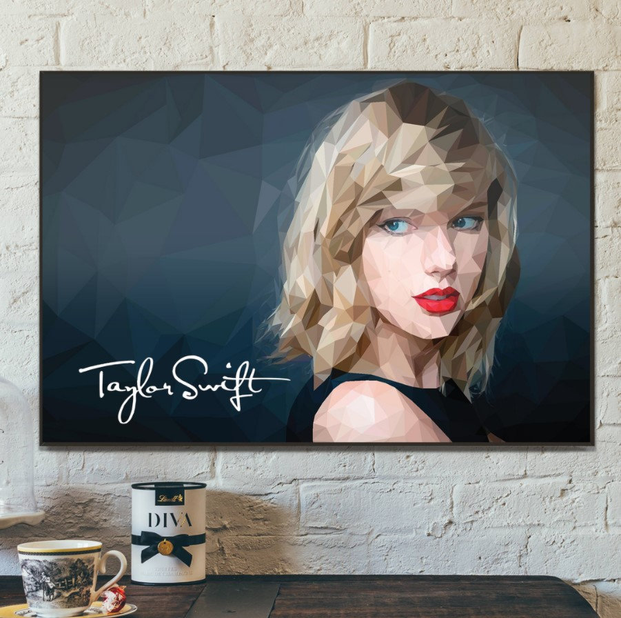 Taylor Swift Canvas Wall Decor Home Decor Singer Canvas Etsy