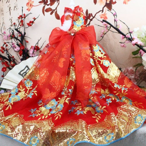 Cat Dog shops Wedding Dress, Pet Long Train Gown, Dog Birthday Outfit, Dog Princess Costume Halloween, Kitten Puppy Pet Clothes Customized