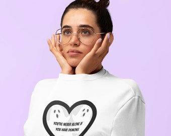 Sweat-shirt Never Alone w/ Demons