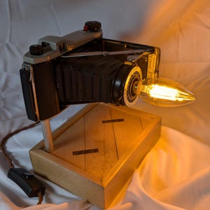 Vintage Camera Lamp