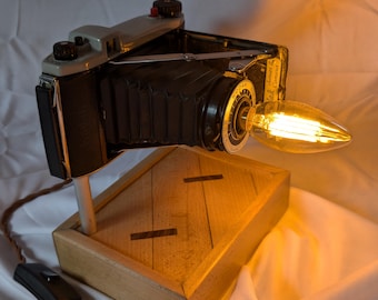 Vintage Camera Lamp