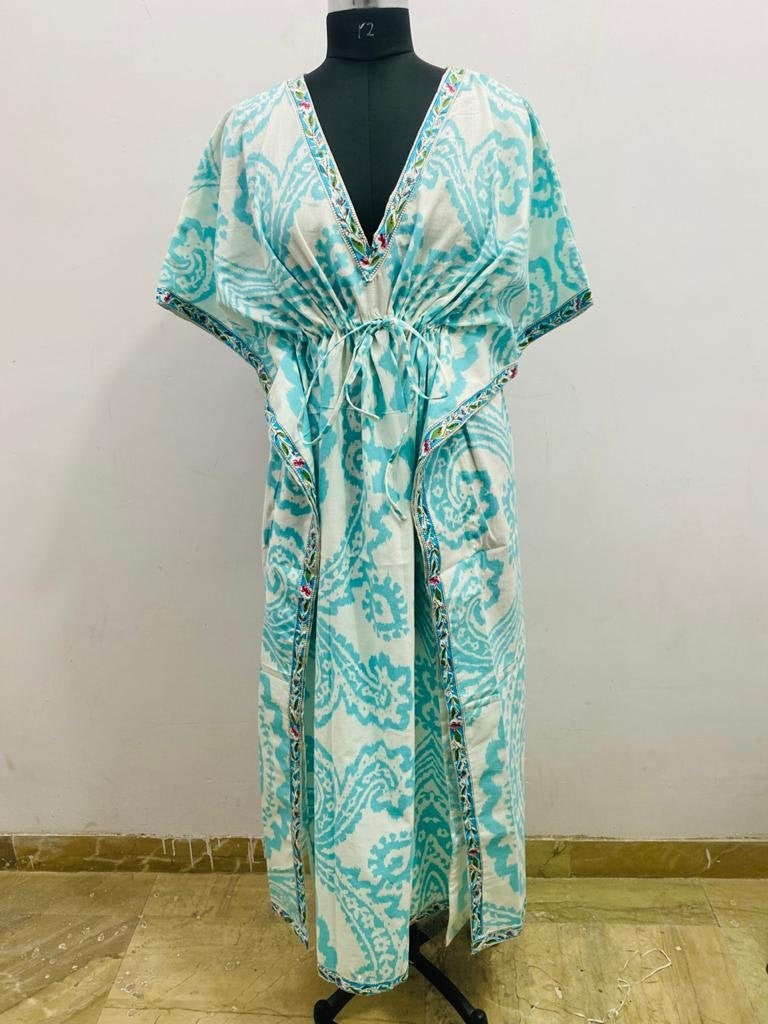 Long Tunic Dress Indian Block Print Bridesmaids dress Gift | Etsy
